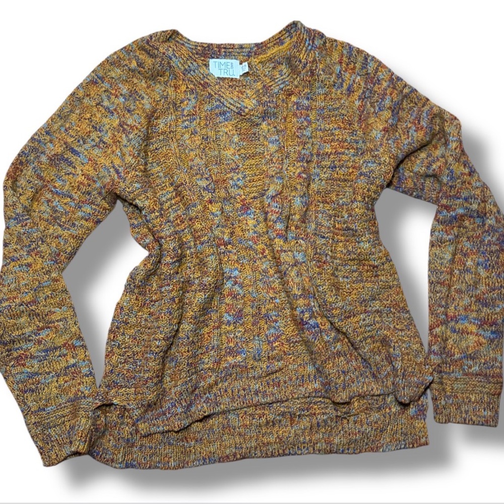Multicolored knit sweater